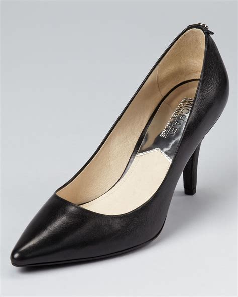 michael kors mid heel pumps|michael kors heels black.